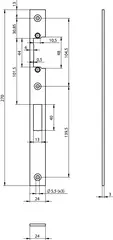 Flachschließblech N6502
