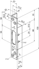 Winkelschließblech Modell Z29-SBL-3 Zubehör MEDIATOR Schlösser