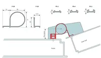 Technical drawing Cover profile FSA 8400 [P] FS_ABDECKPROFIL_8400