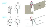 Technical drawing Cover profile FSA 8500, O22, silver anodised EV1, per linear meter F-8514-22