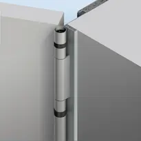 Wooden door flush-mounted