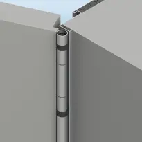 Wooden door rebated
