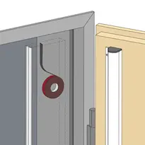 Klebeset S, für Türen mit hinterfüllten Stahl-Zargen