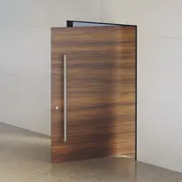 Gefälzte Pivot-Tür mit Planet Pivot-Modul-Lösung
