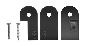 Planet Montageset SN, schwarz, für Holztüren, DIN L (links) 902656
