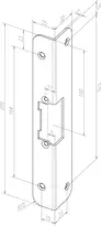 Dessin technique Gâche équerre -------38935-01