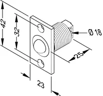 Technical drawing Conical contact model 10405.11 10405.11-----00