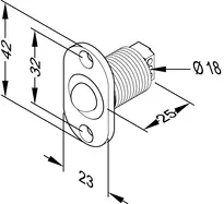 Technical drawing Conical contact model 10405.11 10405.11R----00