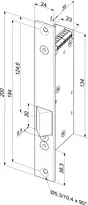 Technical drawing Escape door lock 352M---54G35Q91