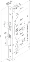 Technical drawing High-security lock with external control 509X402PZ-----1