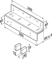 Technical drawing Door installation kit 827-6-1------00