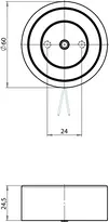 Dessin technique Ventouse modèle 830 C 830xxC