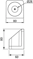Dessin technique 3 Verrou (verrou motorisé) modèle 843G 843G-1-----Q41