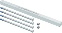 Mounting set round rose 9 mm spindle for door leaf thickness 37-50 mm