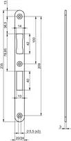 Product image Flat strike plate N6001 N6001