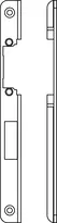 Product image Angled strike plate N6002 N6002