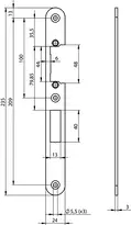 Product image Flat strike plate N6003 N60030003010000