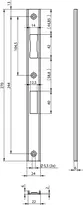 Product image U-shaped strike plate N6501 N65010663110000
