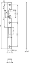 Product image Flat strike plate N6502 N65020003110000