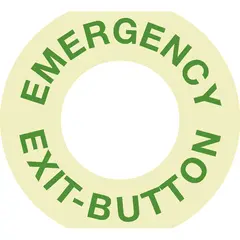 Plastic sign EMERGENCY-OPEN Model 2.1504-001