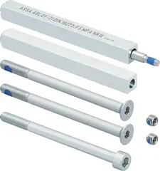 Mounting set narrow style long plate