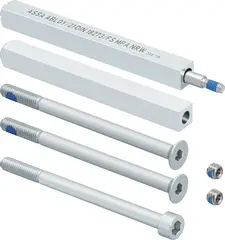 Mounting set narrow style long plate