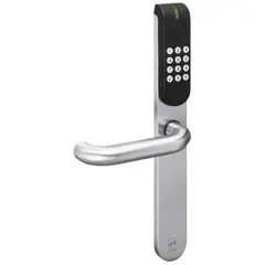 Garniture de porte électronique de sécurité à code ESA501 avec perforation pour cylindre profilé Euro