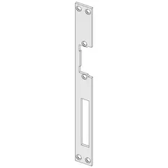 With flat striking plate