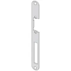With radius striking plate