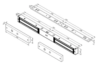 Mini-ventouses doubles 2 x 3000 N