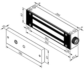 Ventouses de portail 5000 N