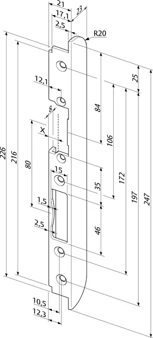Illustration DIN droite – DIN gauche en miroir