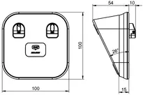 Technische Zeichnung Tisch-Programmiergerät Set +CLIQ CP04