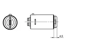 Technische Zeichnung 2 Schaltzylinder CLIQ® Go NC52,SERVICE=CLIQGo