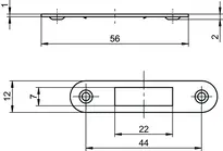Dessin technique Têtière NTS1, AUS=NTS1SBL...