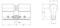 Technische Zeichnung Doppelzylinder CH_KESO__1.A03_neu_ch