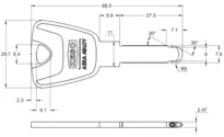 Technische Zeichnung Langschlüssel CH_KESO__0.D01_neu_ch