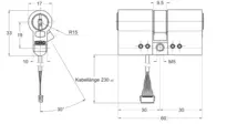 Technical drawing Double cylinder CH_KESO__1.43F_neu_ch