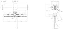 Technical drawing Integra double cylinder CH_KESO__1.A3Z_neu_ch