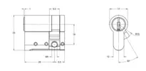 Technische Zeichnung Halbzylinder CH_KESO__1.B64_neu_ch
