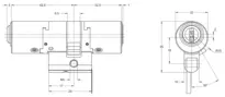 Technical drawing Integra double cylinder CH_KESO__1.G3F_neu_ch