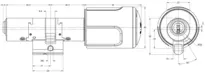Technical drawing Integra thumbturn cylinder CH_KESO__1.H3H_neu_ch