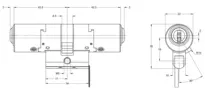 Technical drawing Integra double cylinder CH_KESO__1.G3J_neu_ch
