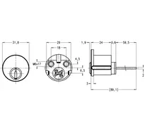 Technische Zeichnung Aussenzylinder CH_KESO__2._45_neu_ch