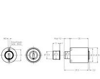 Technische Zeichnung Druckzylinder CH_KESO__3.006_neu_ch