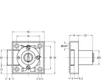 Technische Zeichnung Riegelschloss CH_KESO__3._74_neu_ch