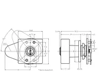 Technische Zeichnung Zylindergriffverschluss CH_KESO__4.003.21_neu_ch