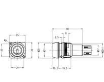 Technische Zeichnung Schalterzylinder CH_KESO__6._50_neu_ch