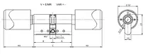 Technical drawing Integra digital cylinder CH_KESO_E1.46__neu_ch