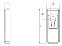 Technical drawing Article Set - Offline electronics Integra CH_KESO_EG.721,_neu_ch